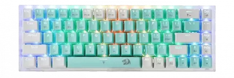 REDRAGON GAMING CASTOR K631 PRO GW RED SWITCH RGB WHITE TAKHTJAMSHID WIRELESS MECHANICAL KB