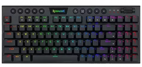 کیبورد بی سیم گیمینگ Redragon مدل Yi Pro K625P-KBS با سوییچ‌ آبی