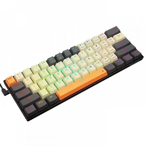 کیبورد بی سیم گیمینگ Redragon مدل CARAXES PRO K644 CGO RGB PRO با سوییچ قرمز