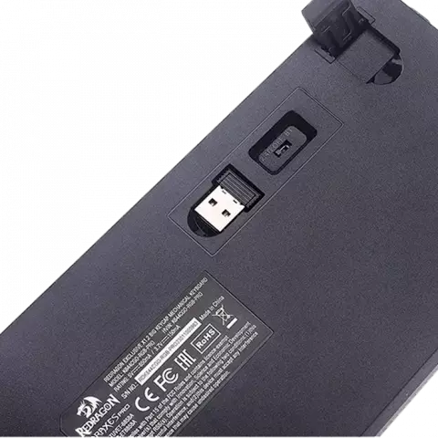 کیبورد بی سیم گیمینگ Redragon مدل CARAXES PRO K644 CGO RGB PRO با سوییچ قرمز