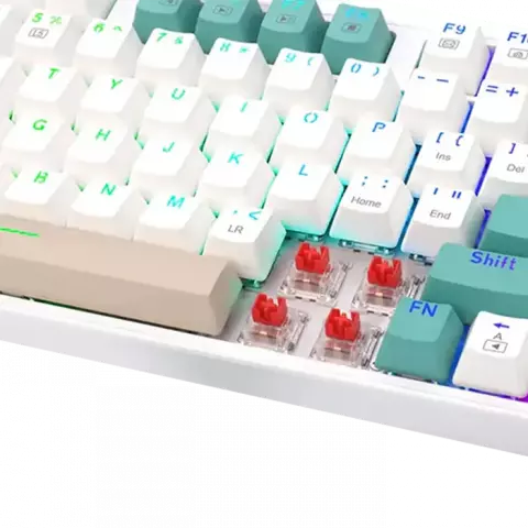 کیبورد بی سیم گیمینگ Redragon مدل VEIGAR K643 WGC RGB PRO با سوییچ قهوه ای