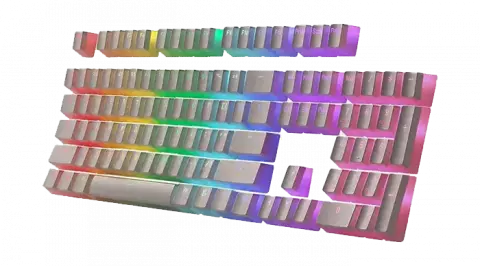 REDRAGON GAMING A130 WHITE TAKHTJAMSHID KB KEYCAPS