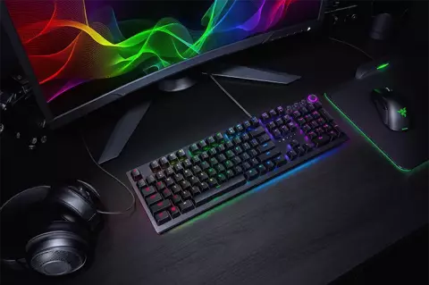 کیبورد سیمی گیمینگ Razer مدل Huntsman Elite با سوییچ قرمز