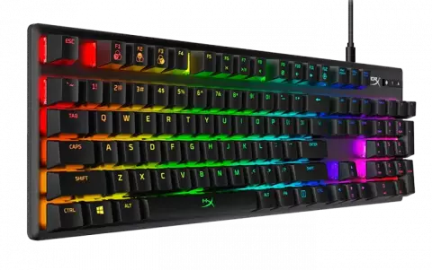کیبورد سیمی گیمینگ HyperX مدل Alloy Origins با سوئیچ‌ قرمز