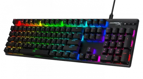 کیبورد سیمی گیمینگ HyperX مدل Alloy Origins با سوئیچ‌ قرمز