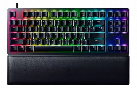 کیبورد سیمی گیمینگ Razer مدل Huntsman V2 Tenkeyless با سوئیچ‌ قرمز