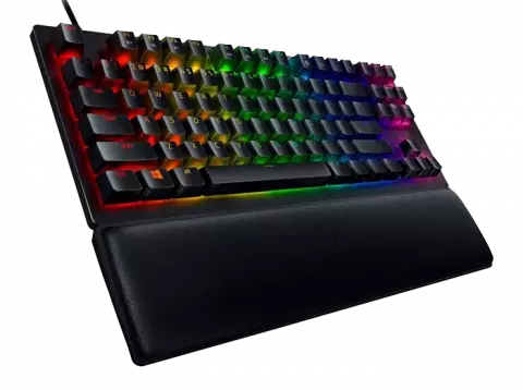 کیبورد سیمی گیمینگ Razer مدل Huntsman V2 Tenkeyless با سوئیچ‌ قرمز