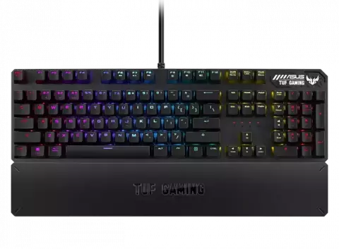 کالا ASUS مدل TUF GAMING K3 USB RED SWITCH RGB BLACK PANA MECHANICAL KB