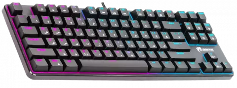کیبورد سیمی گیمینگ Green مدل GK801-RGB با سوییچ آبی