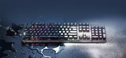 کیبورد سیمی گیمینگ Asus مدل ROG Strix Scope RX با سوییچ قرمز Optical-Mechanical