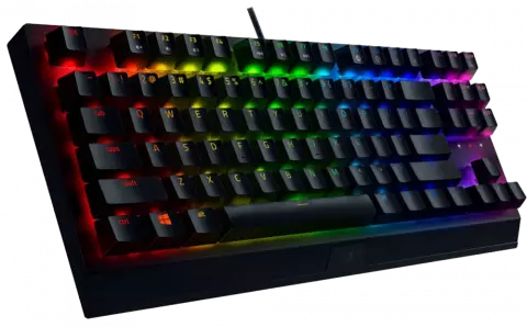 کیبورد سیمی گیمینگ Razer مدل BlackWidow V3 Tenkeyless با سوییچ زرد