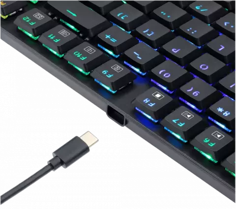 کیبورد بی سیم گیمینگ Redragon مدل APS PRO K607P-KBS با سوییچ آبی