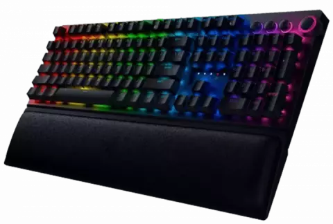 کیبورد بی سیم گیمینگ Razer مدل BlackWidow V3 Pro با سوییچ سبز