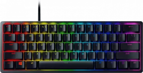 کیبورد گیمینگ سیمی Razer مدل Huntsman Mini با سوییچ بنفش