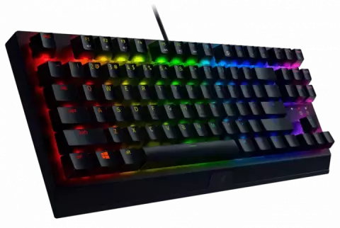 کیبورد سیمی گیمینگ Razer مدل BlackWidow V3 Tenkeyless با سوییچ سبز