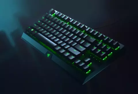 کیبورد سیمی گیمینگ Razer مدل BlackWidow V3 Tenkeyless با سوییچ سبز