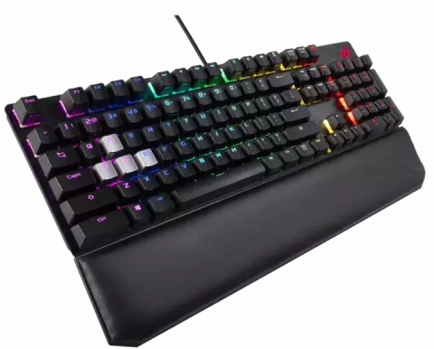 کیبورد سیمی گیمینگ ASUS مدل ROG STRIX SCOPE DELUXE با سوییچ قرمز