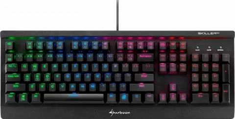 کیبورد سیمی SHARKOON مدل GAMING SKILLER MECH SGK3 با سوییچ آبی