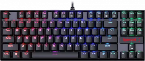 REDRAGON GAMING KUMARA RAINBOW K552-KR RED SWITCH RGB BLACK TAKHTJAMSHID MECHANICAL KB