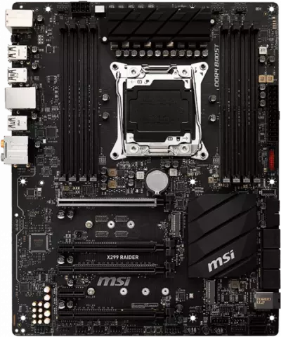 مادربرد MSI DDR4 مدل X299 RAIDER