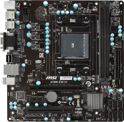 مادربرد MSI DDR3 مدل A78M-E35 V2