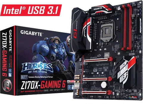 مادربرد Gigabyte DDR4 مدل GA-Z170X-Gaming 6 REV 1.0