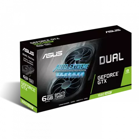 کارت گرافیک ASUS مدل Dual GTX 1660 SUPER 6GB GDDR6 EVO