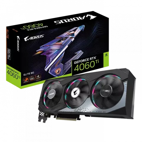 کارت گرافیک  GIGABYTE مدل  AORUS GeForce RTX 4060 Ti ELITE 8G