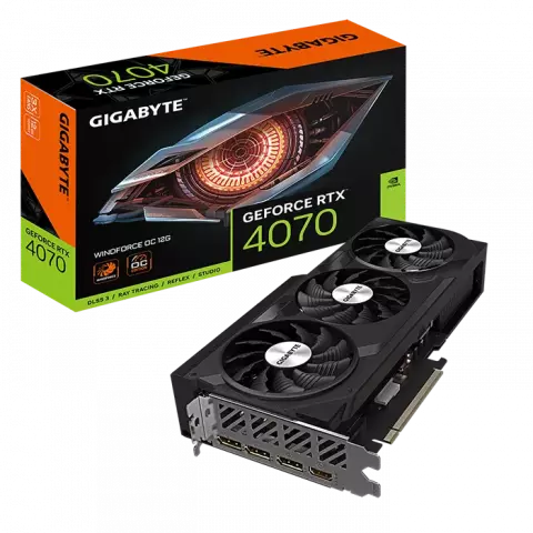 کارت گرافیک  GIGABYTE مدل  GeForce RTX 4070 WINDFORCE OC 12G