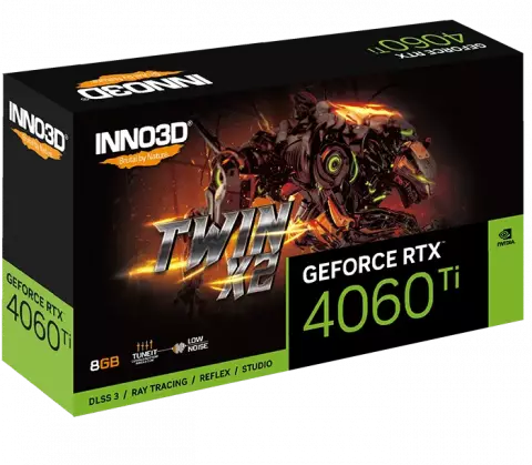 کارت گرافیک INNO3D مدل GEFORCE RTX 4060 Ti 8GB TWIN X2