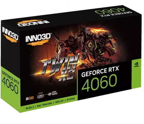 کارت گرافیک INNO3D مدل GEFORCE RTX 4060 TWIN X2 8GB