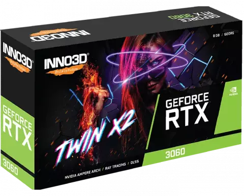 کارت گرافیک INNO3D مدل GEFORCE RTX 3060 8GB TWIN X2