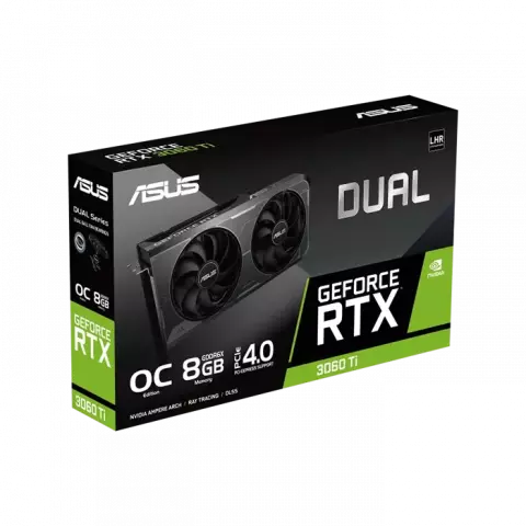 کارت گرافیک Asus مدل Dual RTX 3060 Ti OC Edition LHR