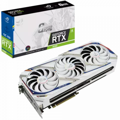 کارت گرافیک ASUS مدل ROG-STRIX GeForce-RTX-3090-GUNDAM-EDITION