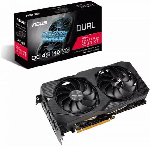 کارت گرافیک ASUS مدل DUAL-RX5500XT-O4G-EVO
