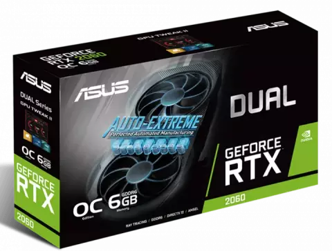 کارت گرافیک ASUS مدل DUAL-RTX2060-O6G-EVO