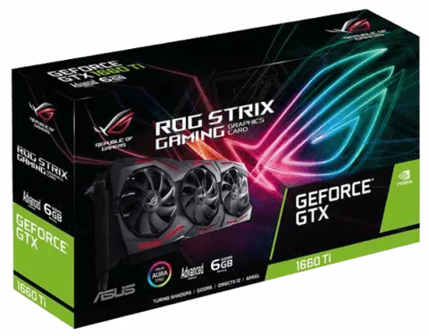 کارت گرافیک 6گیگابایت Asus مدل GAMING ROG-STRIX-GTX1660TI-A6G
