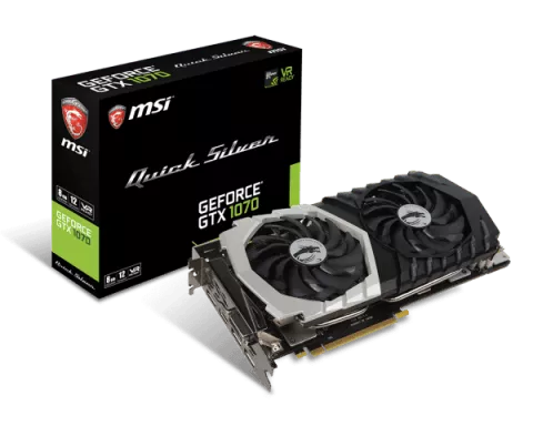کارت گرافیک 8گیگابایت MSI مدل GTX1070 QUICK SILVER 8G OC