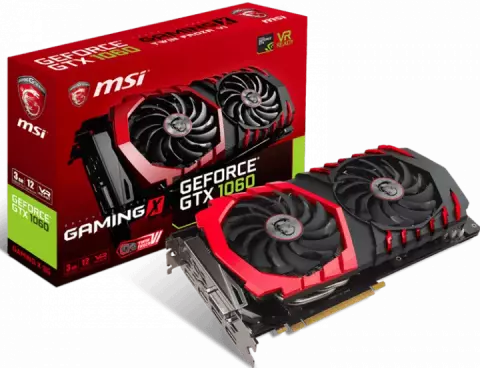 کارت گرافیک 3گیگابایت MSI مدل GAMING X GTX 1060