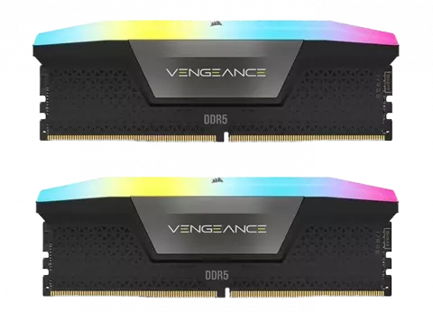 رم دسکتاپ (16GB*2) 32 گیگابایت Corsair مدل VENGEANCE RGB DDR5 6200MHz