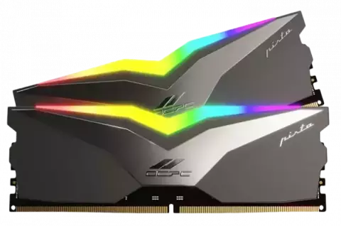رم دسکتاپ (16GB*2) 32 گیگابایت OCPC مدل PISTA RGB DDR5 5200MHz