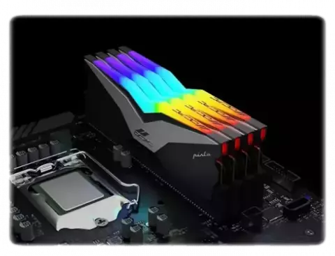 رم دسکتاپ (16GB*2) 32 گیگابایت OCPC مدل PISTA RGB DDR5 5200MHz