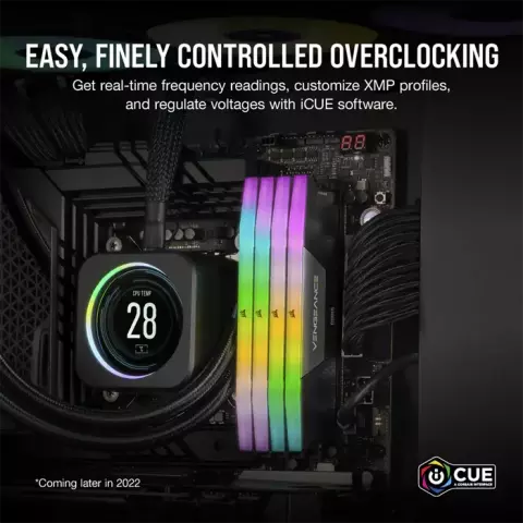 رم دسکتاپ 32 گیگابایت Corsair مدل VENGEANCE RGB DDR5 6000MHz