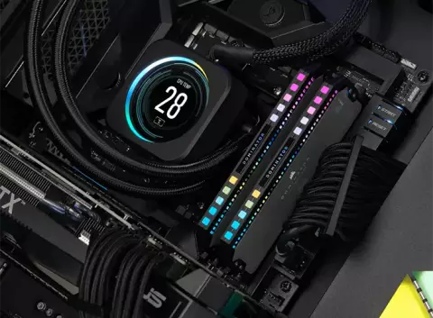 رم دسکتاپ (16GB*2) 32 گیگابایت Corsair مدل DOMINATOR PLATINUM RGB DDR5 6000MHz FOR AMD