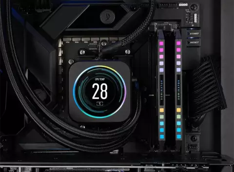 رم دسکتاپ 32 گیگابایت Corsair مدل DOMINATOR PLATINUM RGB DDR5 5200MHz FOR AMD