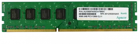 رم دسکتاپ (8GB*1) 8 گیگابایت Apacer مدل AU08GFA60CATBGC DDR3 1600MHz