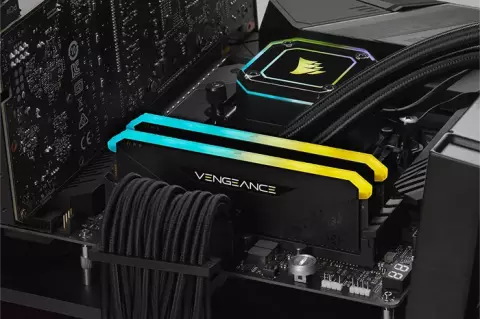 رم دسکتاپ (32GB*2) 64 گیگابایت Corsair مدل VENGEANCE RGB RS DDR4 3200MHz