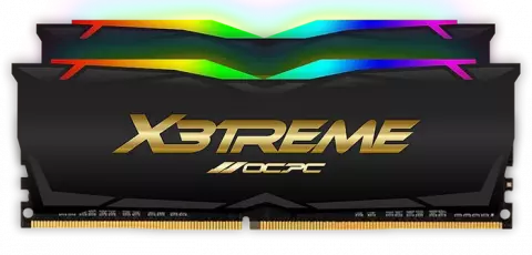 رم دسکتاپ 32 گیگابایت OCPC مدل X3 RGB BLACK LABEL DDR4 4000MHz