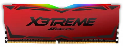 رم دسکتاپ (8GB*2) 16 گیگابایت OCPC مدل X3 RGB RED DDR4 3200MHz