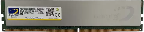 رم دسکتاپ (8GB*1) 8 گیگابایت TwinMOS مدل MDD48GB2400DSB DDR4 2400MHz